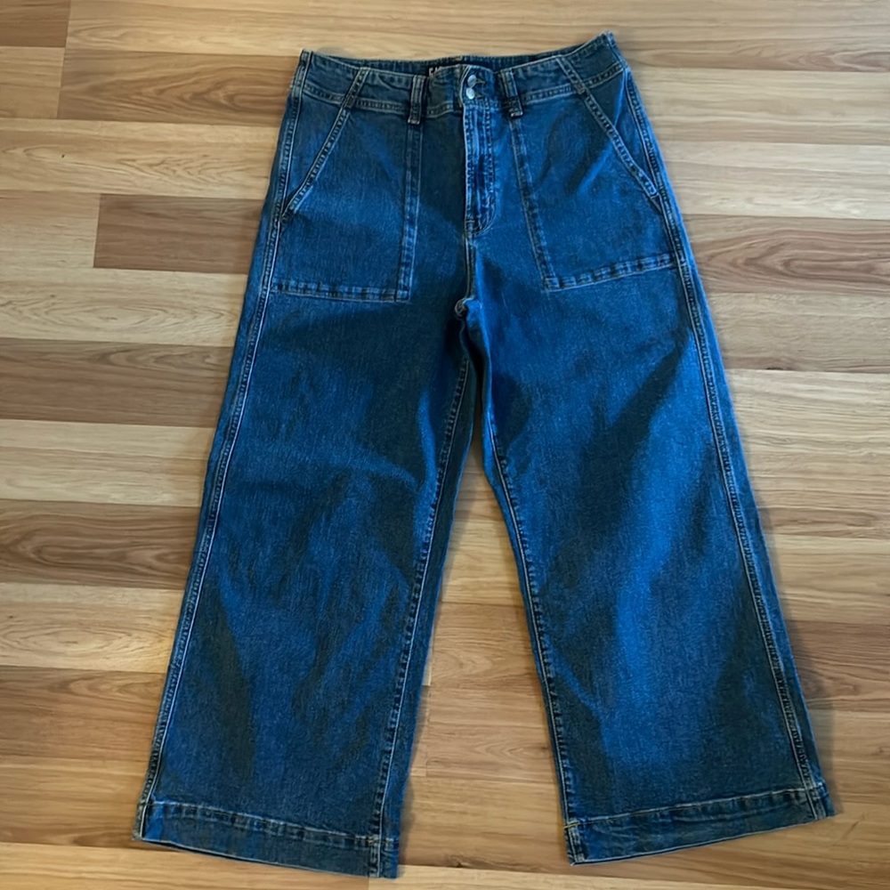 GAP - High Rise - Wide Leg Crop Jeans - Size 12